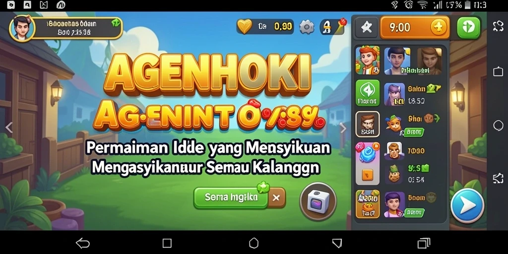 Tampilan gameplay AGENHOKI yang menarik dan interaktif.