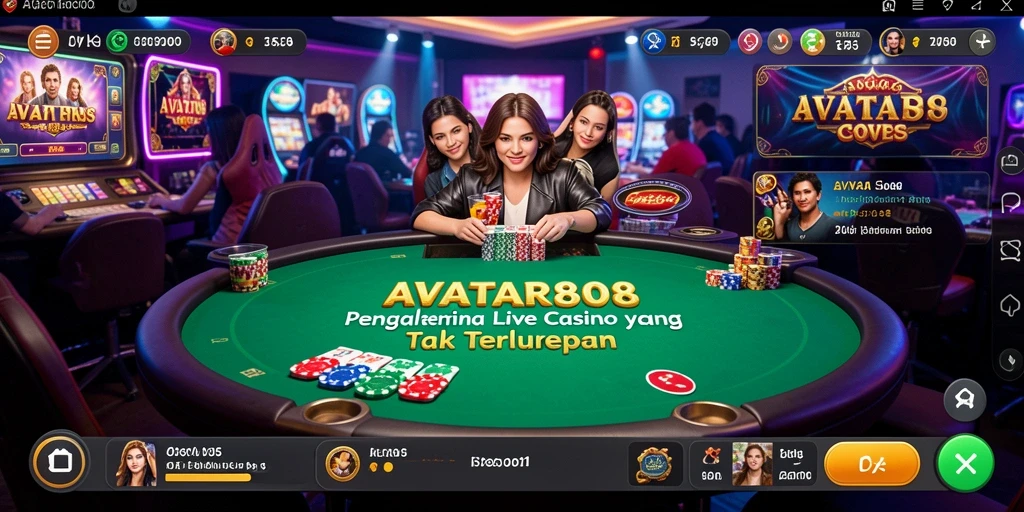 Screenshot gameplay Live Casino yang menarik dan interaktif.