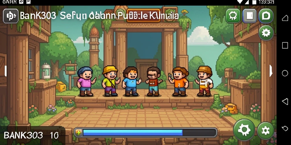 Tampilan gameplay BANK303 menunjukkan visual dan tantangan menarik dalam puzzle.