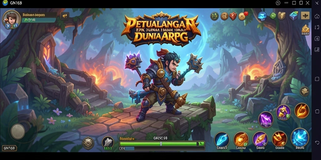 Tampilan gameplay memukau dalam dunia ARPG yang menantang.