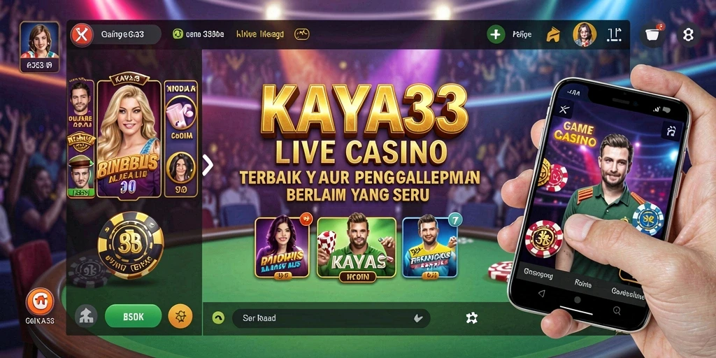 Gameplay Live Casino KAYA33 yang mendebarkan dan interaktif.