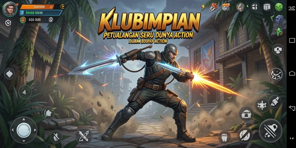 Screenshot gameplay KLUBIMPIAN yang menampilkan aksi seru.