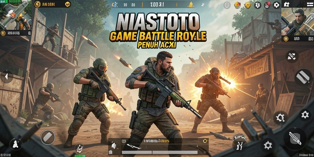 Gameplay seru NIASTOTO dalam pertempuran Battle Royale.