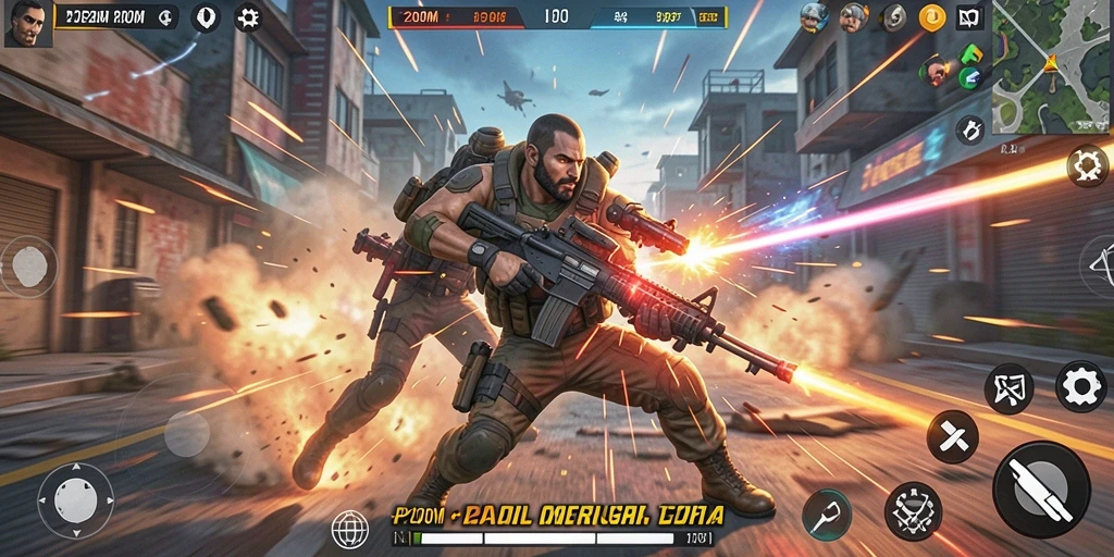 Gameplay P200M yang intens dan mendebarkan dalam aksi penuh.