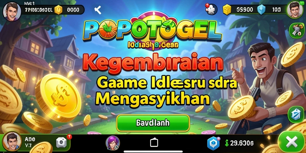 Tampilan gameplay POPOTOGEL yang menggambarkan keseruan dalam bermain Idle.