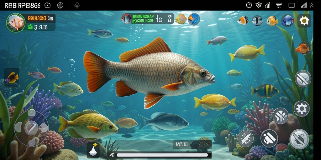 Tangkapan ikan yang menakjubkan dalam gameplay RP886.