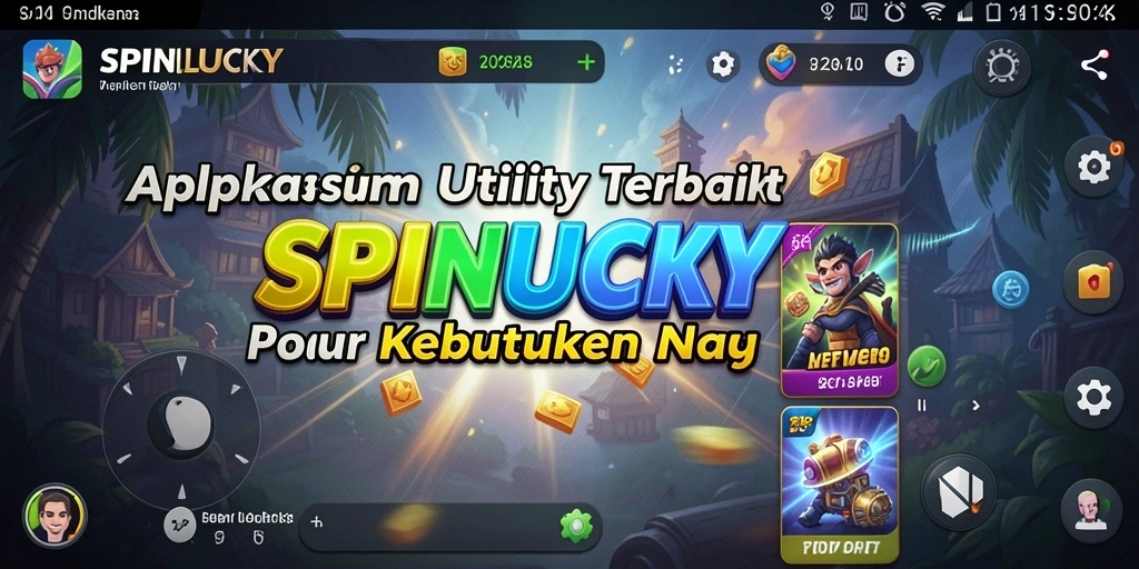 Tampilan antarmuka SPINLUCKY yang intuitif dan mudah digunakan.