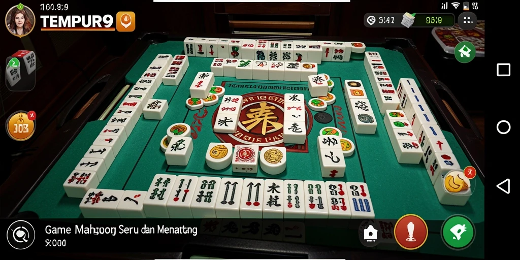Tangkapan layar dari gameplay TEMPUR99 yang menunjukkan aksi seru Mahjong.