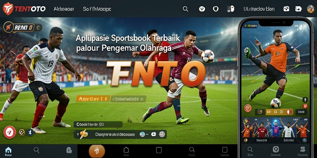 Screenshot utama TENTOTO menampilkan antarmuka taruhan olahraga yang menarik.