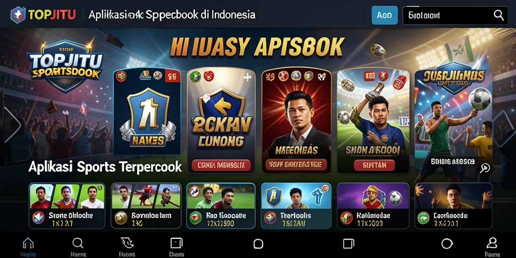 Screenshot utama menunjukkan fitur taruhan langsung di TOPJITU.